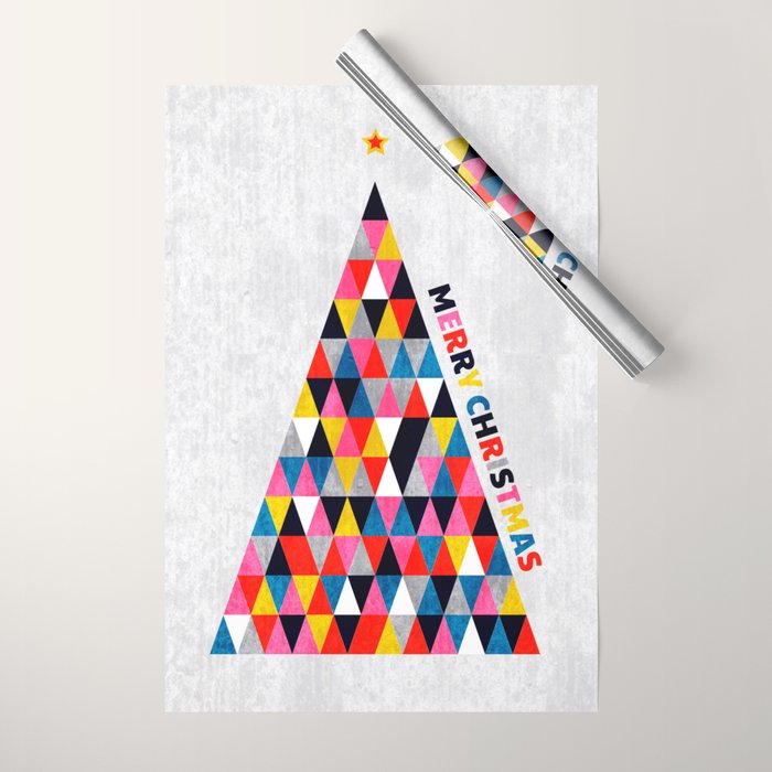 Minimalistic christmas tree Wrapping Paper Gallery Image 1