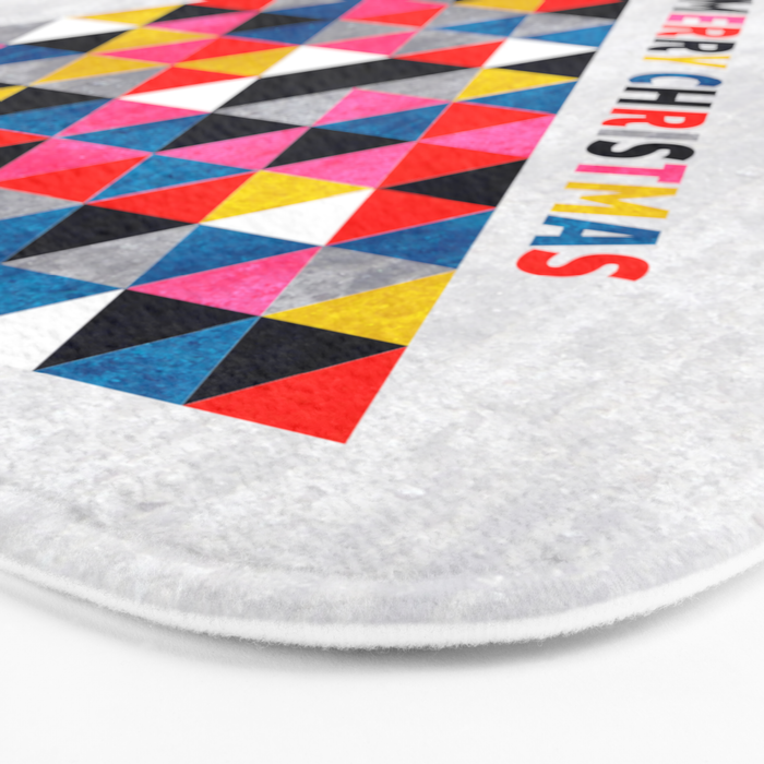 Minimalistic christmas tree Bath Mat Gallery Image 3