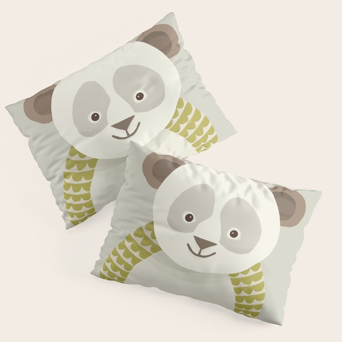 Whimsical Giant Panda Pillow Sham Gallery Image 3