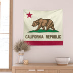 California Republic Flag Wall Tapestry Gallery Image 2