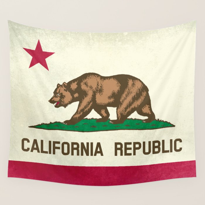 California Republic Flag Wall Tapestry Gallery Image 4