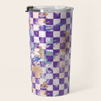 Grid of artistic strokes L Travel Mug Gallery Image 3