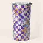 Grid of artistic strokes L Travel Mug Gallery Image 2