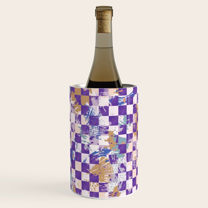 Grid of artistic strokes L Wine Chiller Gallery Image 3