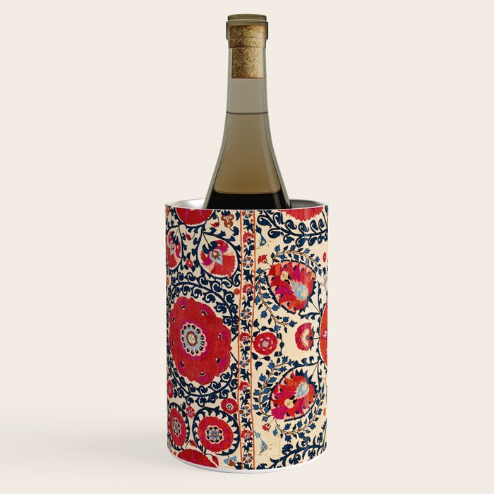 Shakhrisyabz Bokhara Uzbekistan Silk Embroidery Print Wine Chiller Gallery Image 2
