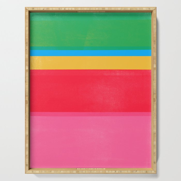 stripe study 47 Serving Tray Gallery Image 1