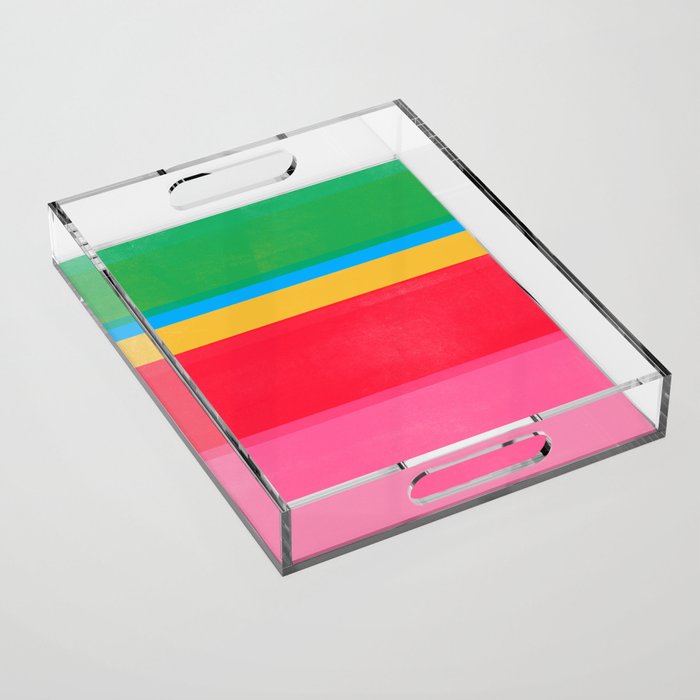 stripe study 47 Acrylic Tray Gallery Image 1