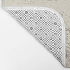 Beige toile de Jouy Bath Mat Gallery Image 2