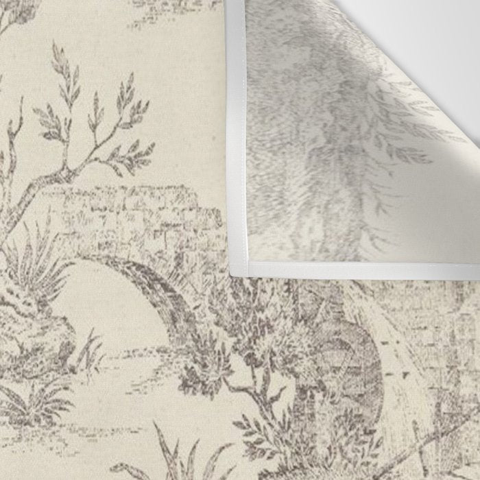 Beige toile de Jouy Wall Tapestry Gallery Image 3