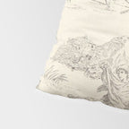 Beige toile de Jouy Pillow Sham Gallery Image 4