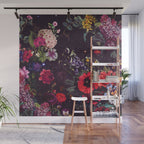 Astro Garden - Space, Stars, Purple, Red, Pink, Blossom, Vibrant, Flower Garden Wall Mural Gallery Image 1
