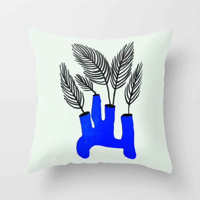 The Blue Vase Throw Pillow Gallery Image 6