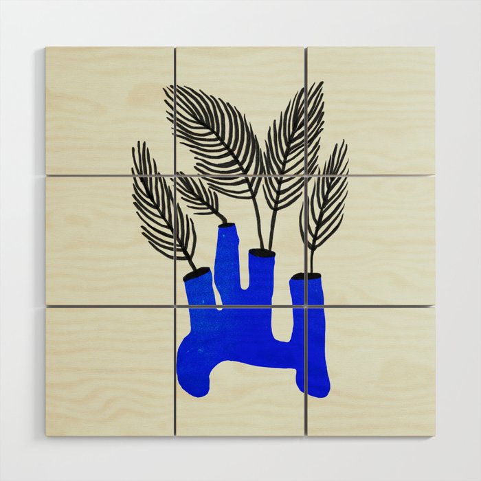 The Blue Vase Wood Wall Art Gallery Image 1