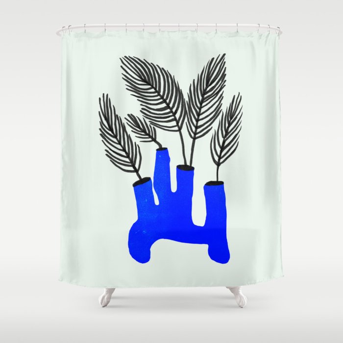 The Blue Vase Shower Curtain Gallery Image 1