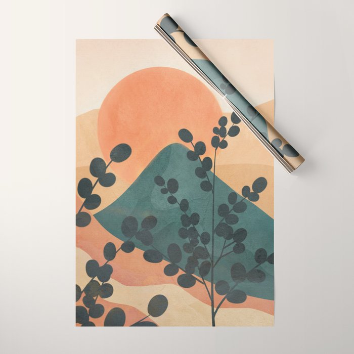 Mountain Sun Wrapping Paper Gallery Image 1