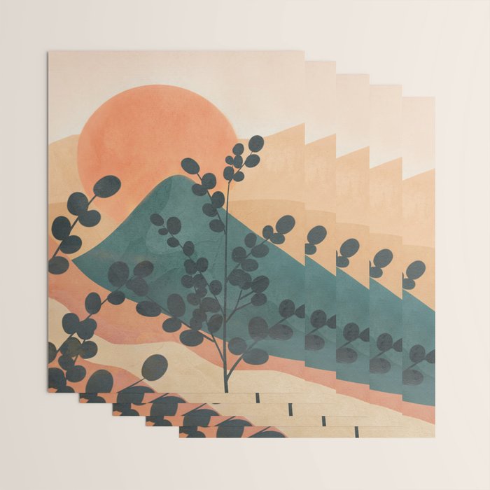 Mountain Sun Wrapping Paper Gallery Image 3