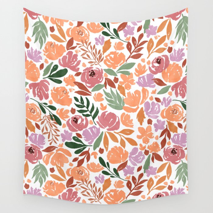 Simple colorful floral CWP Wall Tapestry Gallery Image 4