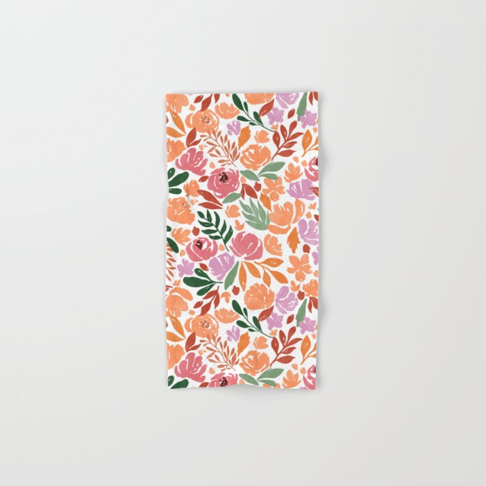 Simple colorful floral CWP Bath Towel Gallery Image 1