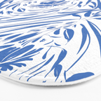 Floral pleasure pattern BW Bath Mat Gallery Image 3