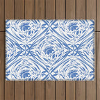 Floral pleasure pattern BW Outdoor Rug Gallery Image 1