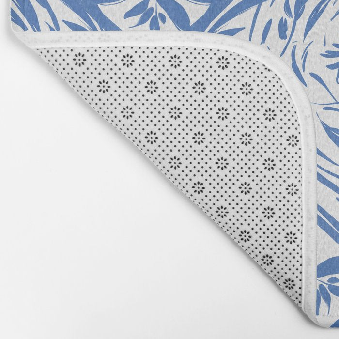 Floral pleasure pattern BW Bath Mat Gallery Image 2