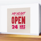 My Heart Open 24 Hours Wall Mural Gallery Image 2