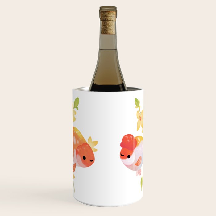 Ranchu and Forsythias Wine Chiller Gallery Image 1