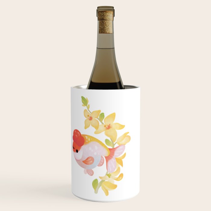Ranchu and Forsythias Wine Chiller Gallery Image 3