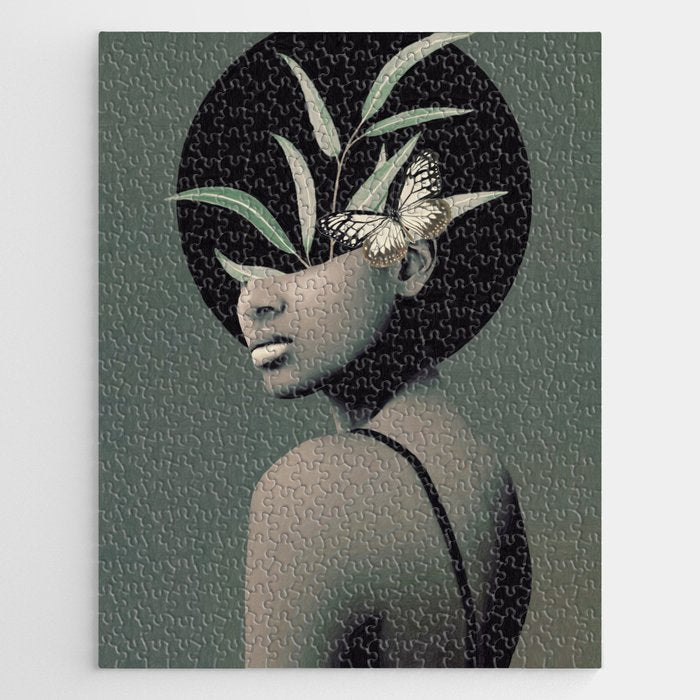 Lady With Butterfly  Jigsaw Puzzle Gallery Image 1