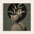 Lady With Butterfly  Wood Wall Art Gallery Image 1
