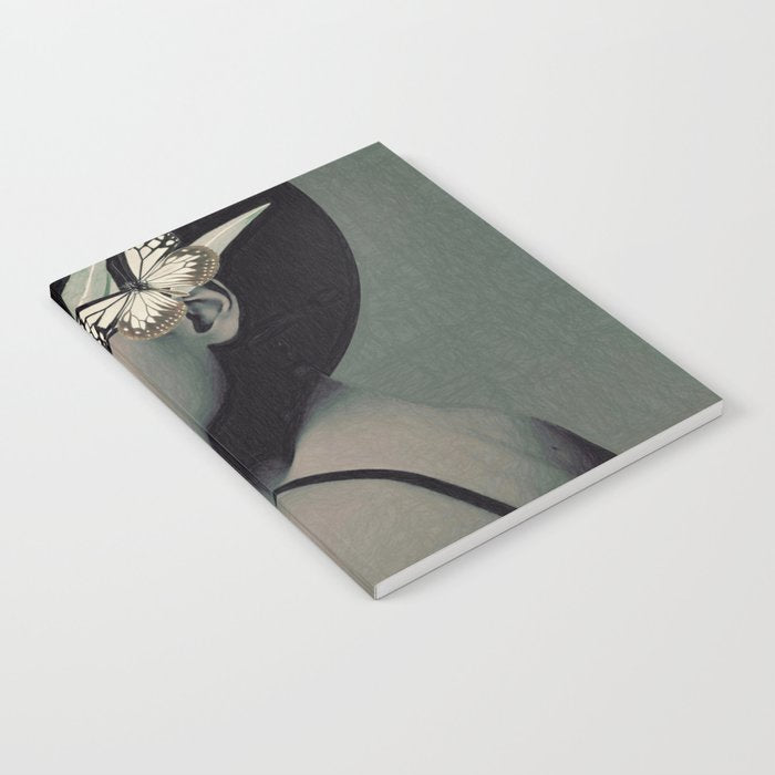 Lady With Butterfly  Notebook Gallery Image 2