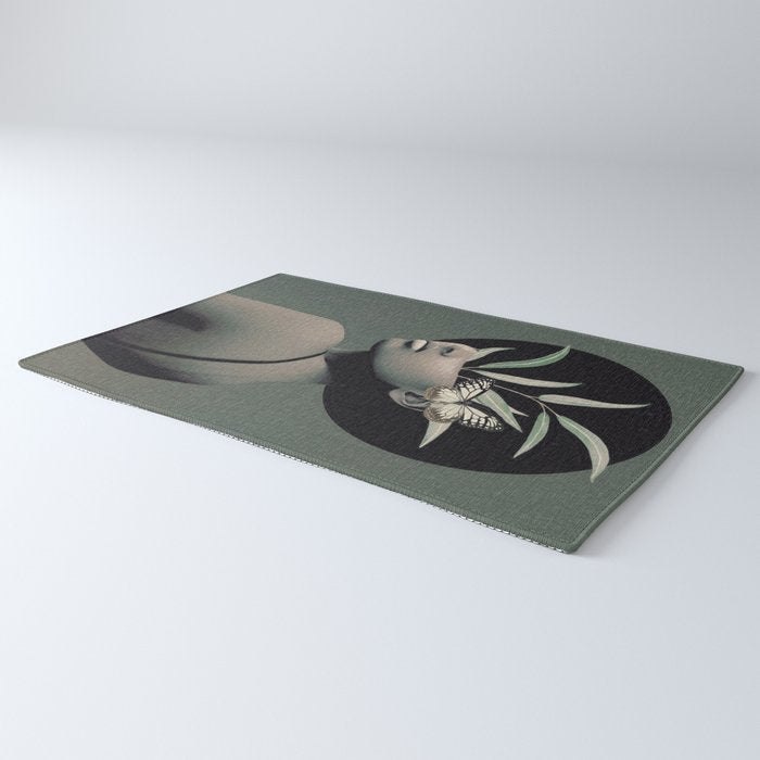 Lady With Butterfly  Rug Gallery Image 3
