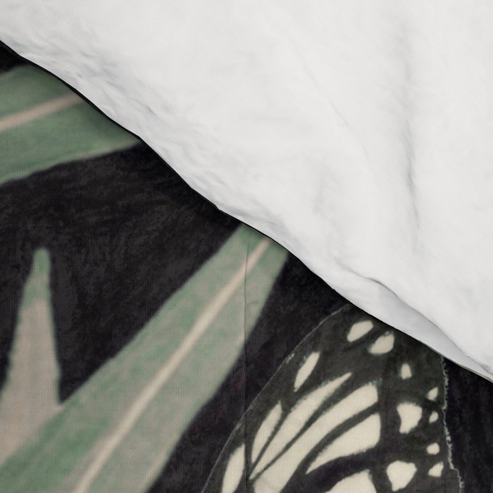 Lady With Butterfly  Comforter Gallery Image 4