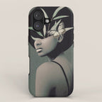 Lady With Butterfly  iPhone Case Gallery Image 1