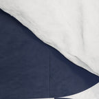 Navy Blue Mid Century Bauhaus Semi Circle Pattern Comforter Gallery Image 4