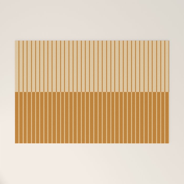 Color Block Lines XVIII Welcome Mat Gallery Image 1