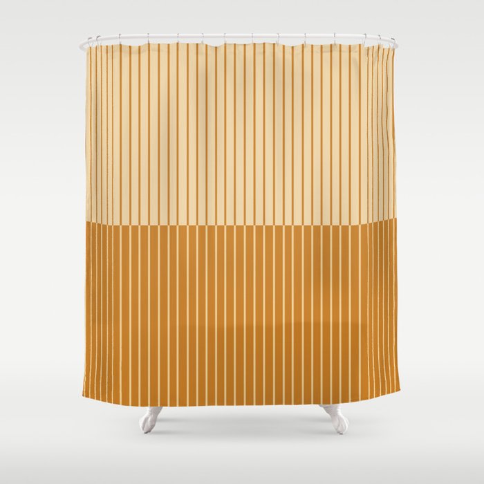 Color Block Lines XVIII Shower Curtain Gallery Image 1