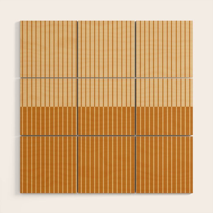 Color Block Lines XVIII Wood Wall Art Gallery Image 1