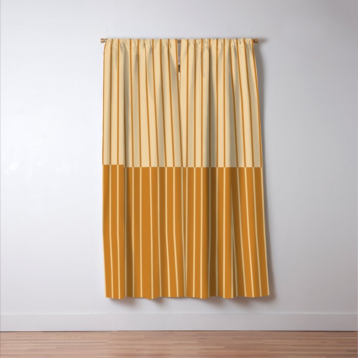 Color Block Lines XVIII Window Curtain Gallery Image 3
