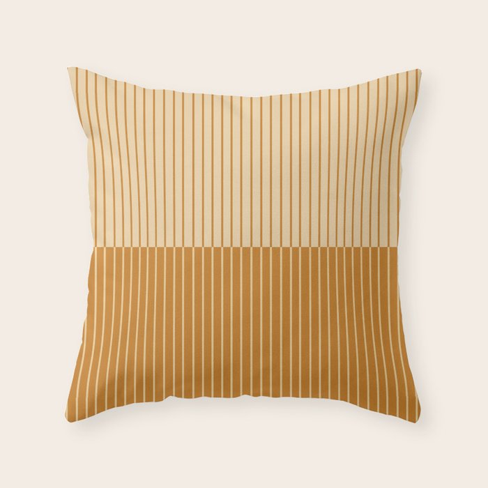 Color Block Lines XVIII Throw Pillow Gallery Image 1