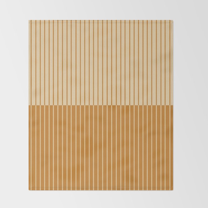 Color Block Lines XVIII Throw Blanket Gallery Image 2