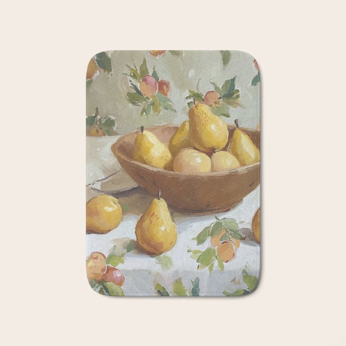 Vintage Pears Bath Mat Gallery Image 1
