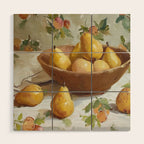 Vintage Pears Wood Wall Art Gallery Image 1