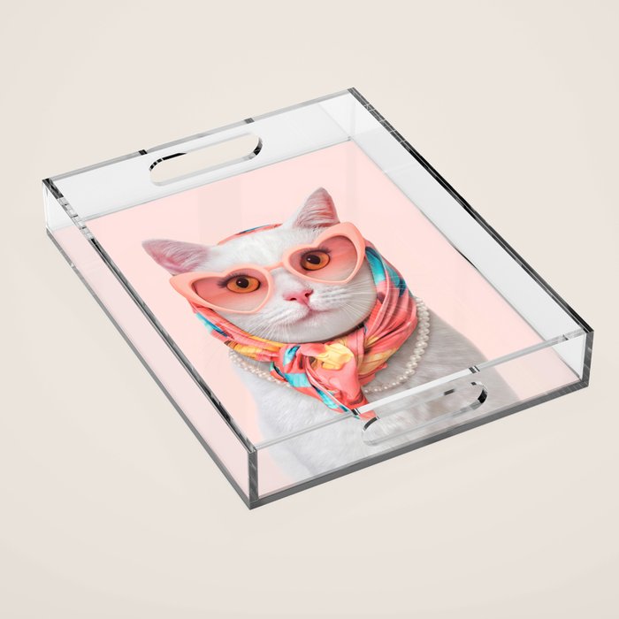 FASHION CAT Acrylic Tray Gallery Image 1