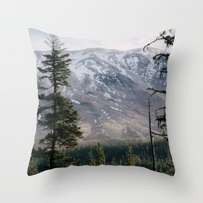 Mount Saint Helens IV Throw Pillow Gallery Image 1