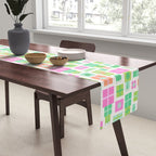 Retro Christmas Presents - Pink & Green Table Runner Gallery Image 2