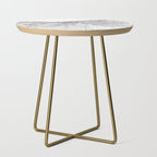 Cleveland White Map Side Table Gallery Image 1