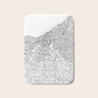 Cleveland White Map Bath Mat Gallery Image 1