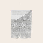 Cleveland White Map Wall Hanging Gallery Image 1