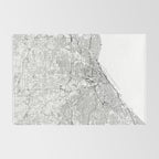 Cleveland White Map Rug Gallery Image 2